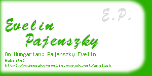 evelin pajenszky business card